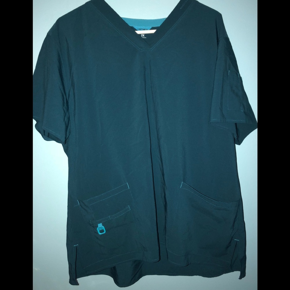 Teal scrub top